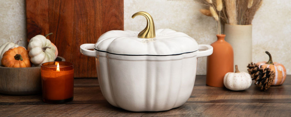 Pumpkin Dutch Oven at a picnic with wine