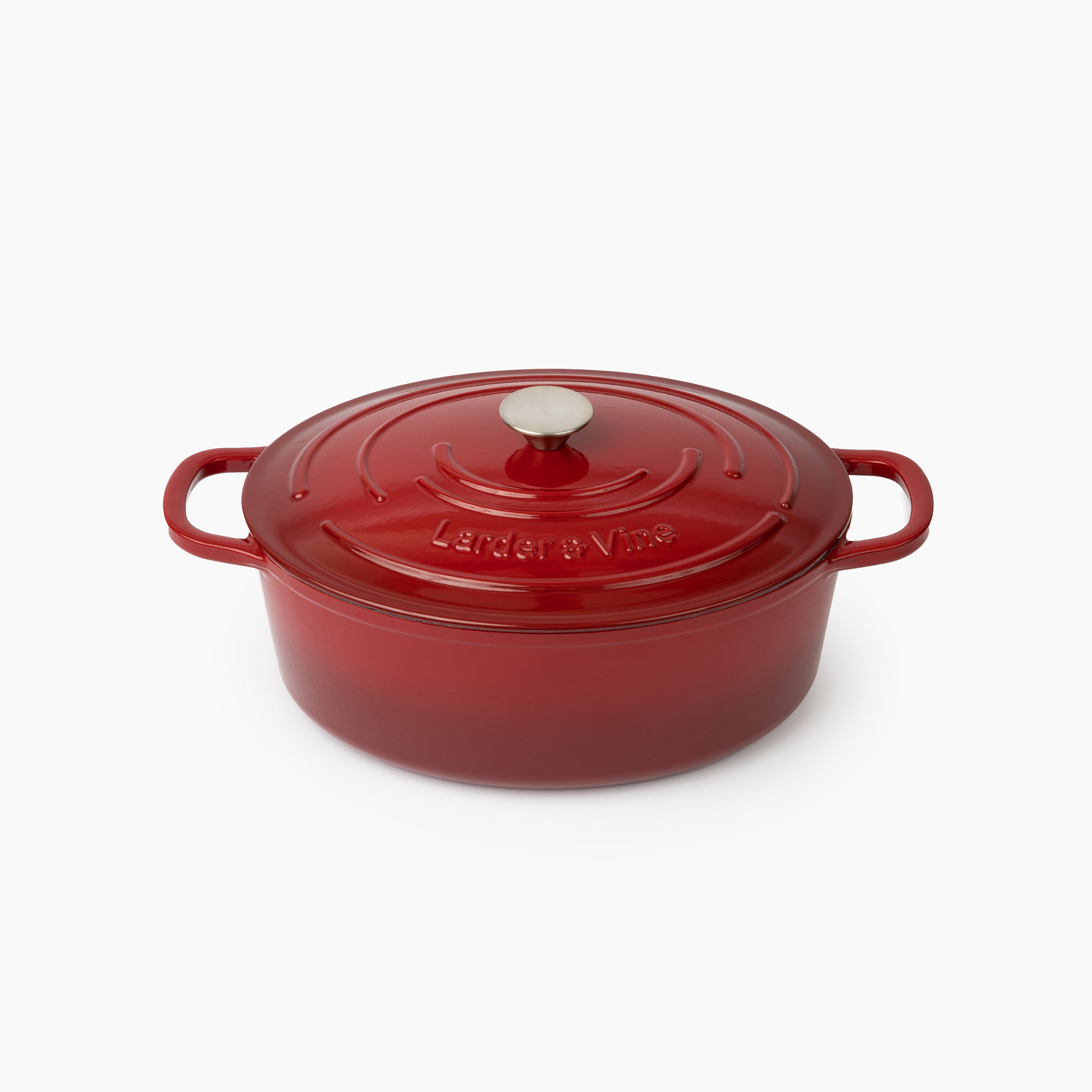 American Collection Stock Pot Enameled Cast Iron Oval Dutch Oven