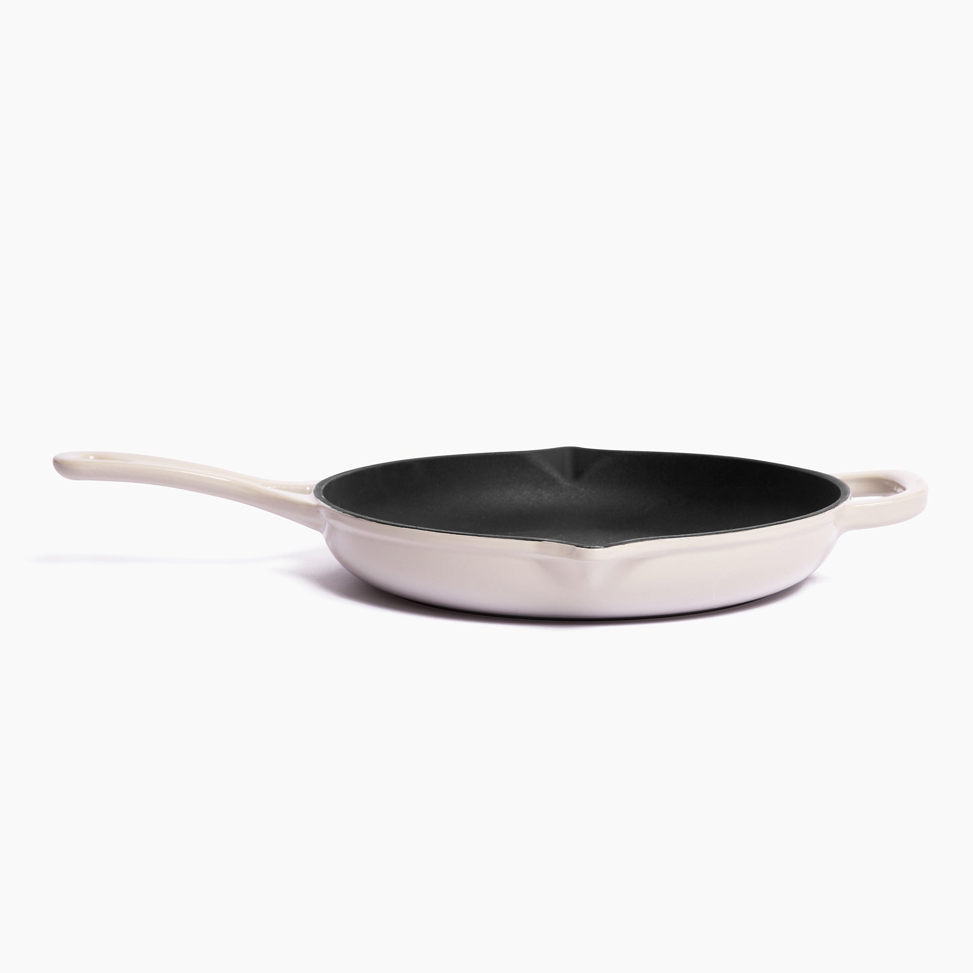 Vintage LE CREUSET Cast Iron Griddle Pan, Cream Enamel 26cm Steak Pan Frying  Pan 